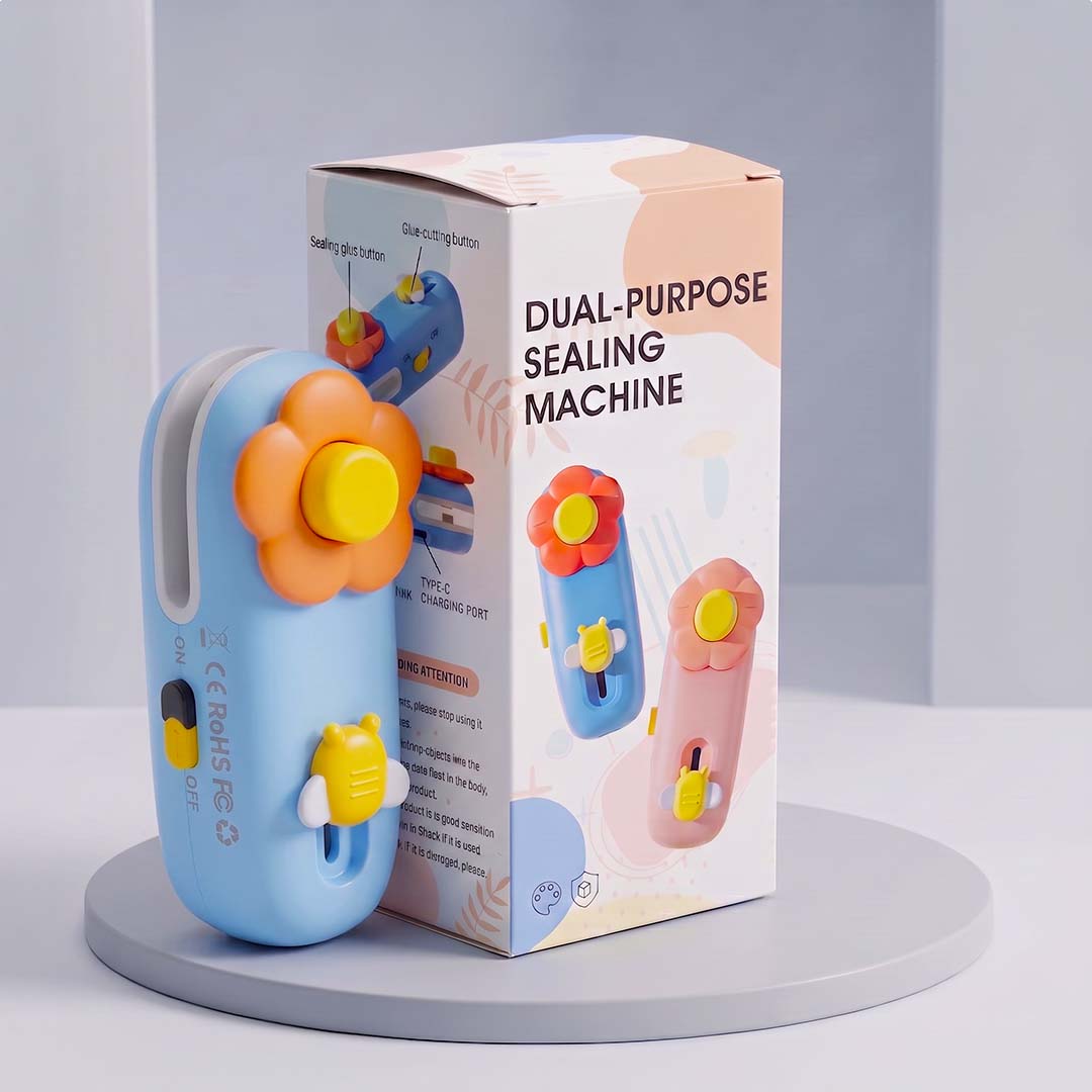 Sealing machine with box Blue